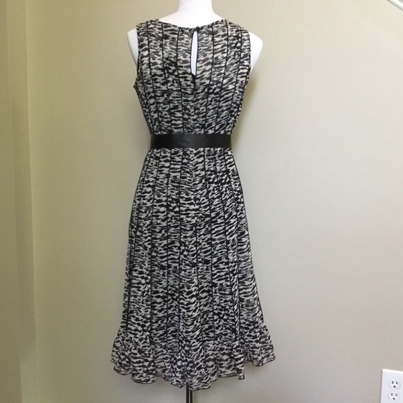 JESSICA HOWARD leopard chiffon print dress 4P/SP - Picture 3 of 6